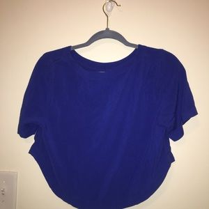 Blue Crop top boxy